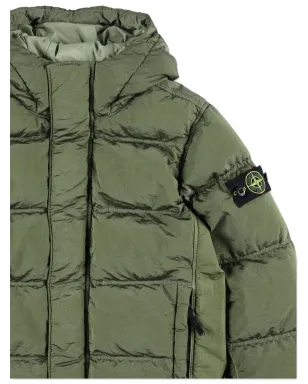 Stone Island Junior キルティングパディッドジャケット - グリーン - サムネイル3