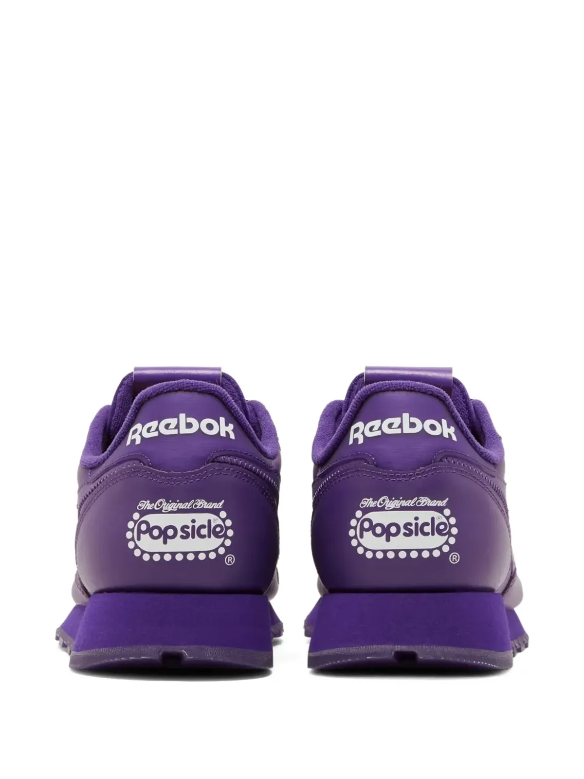 Reebok パープル レザー トレーナー - 画像2