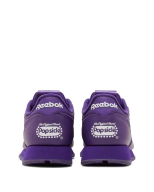 Reebok パープル レザー トレーナー - サムネイル2