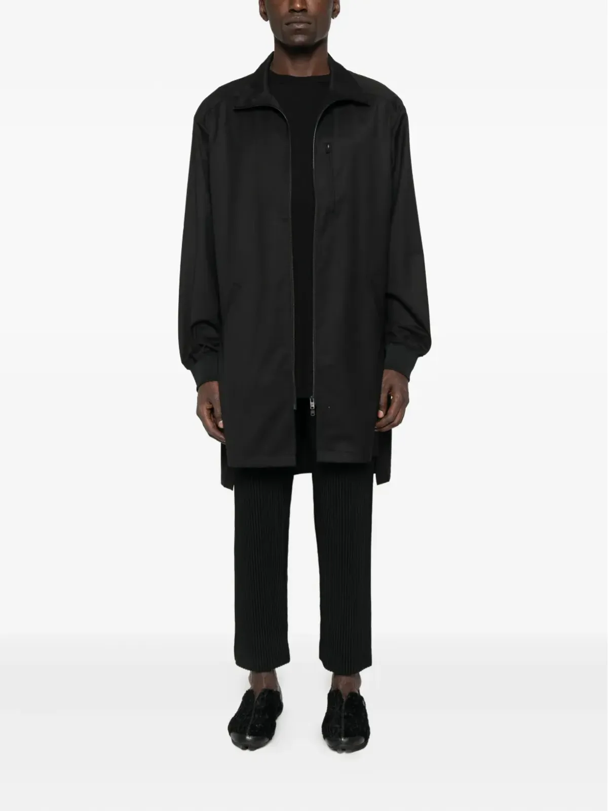 Y-3 ジップフロント ロングジャケット - 画像2