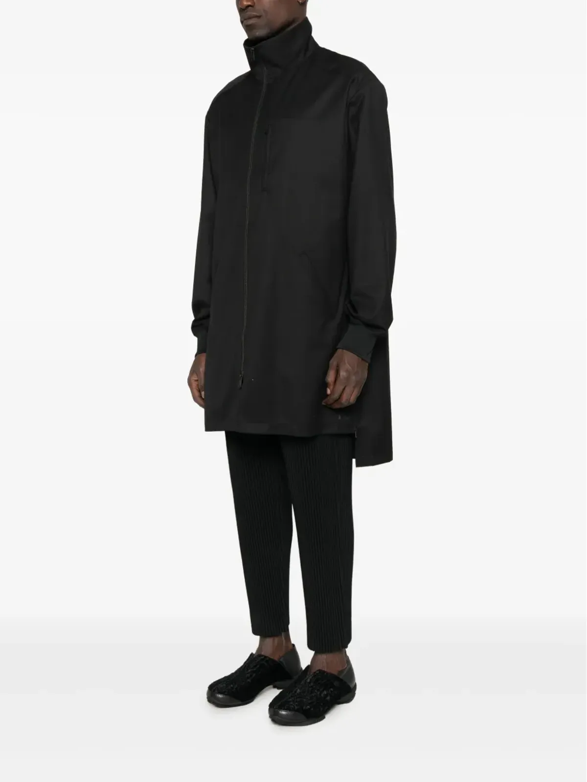 Y-3 ジップフロント ロングジャケット - 画像3
