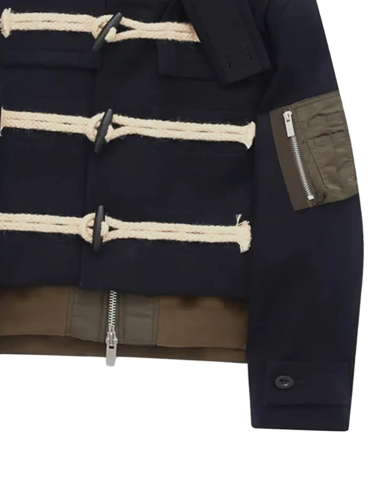 sacai トグルファスニングフード付きジャケット - 画像2