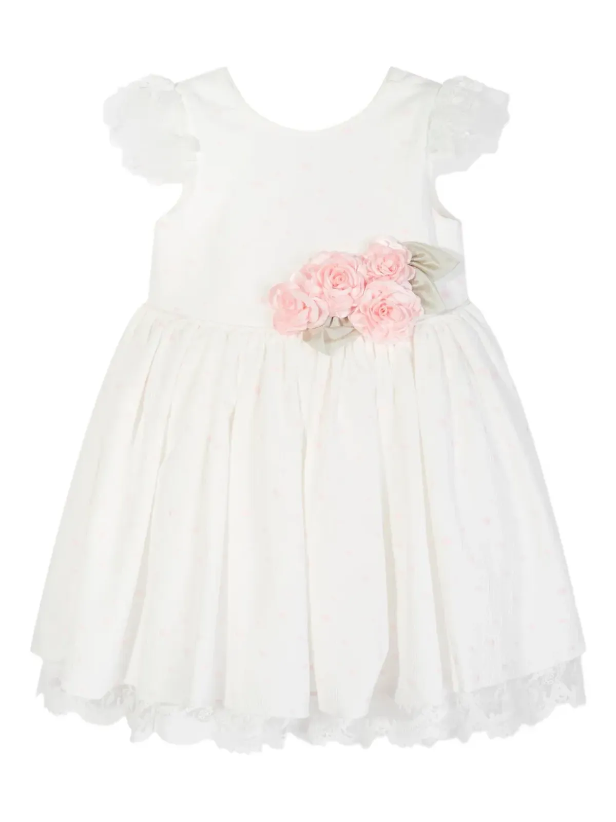 Dress & Fleur ローズモチーフ レースドレス - ホワイト - 画像2