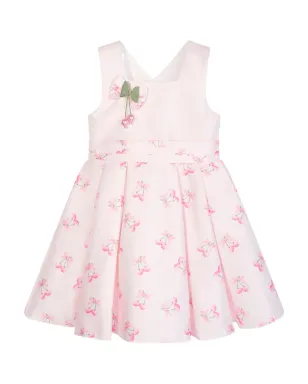 Dress & Fleur bow-embellished cherry-print dress - White - サムネイル2