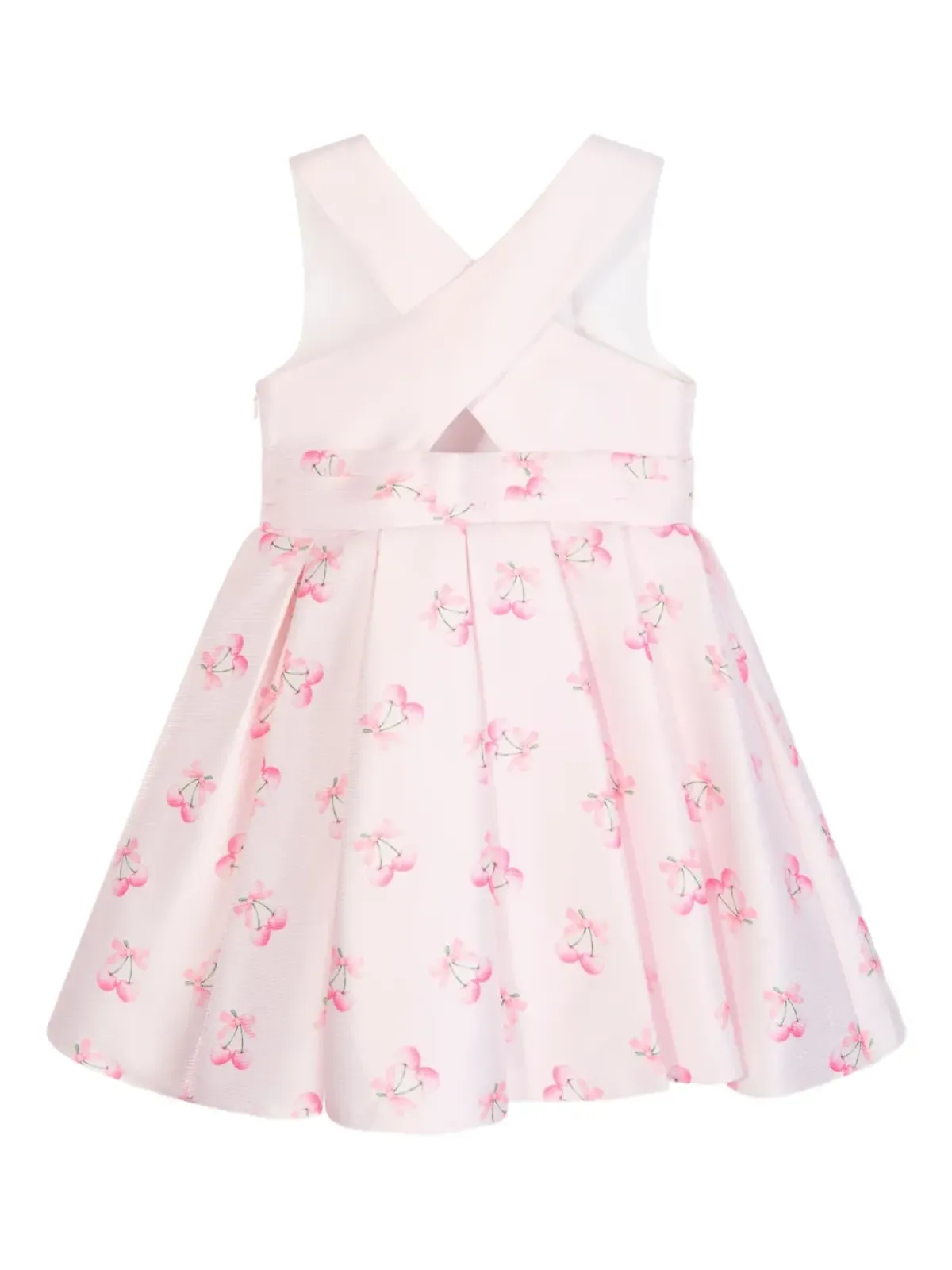Dress & Fleur bow-embellished cherry-print dress - White - 画像4