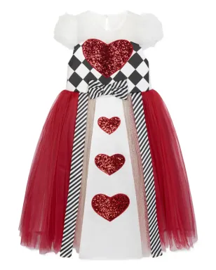 Magical Costumes スパンコールハートのチュールドレス - Red - サムネイル1