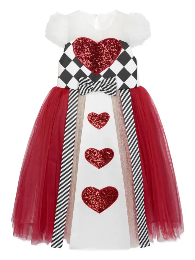 Magical Costumes Magical Costumes スパンコールハートのチュールドレス - Redの商品画像