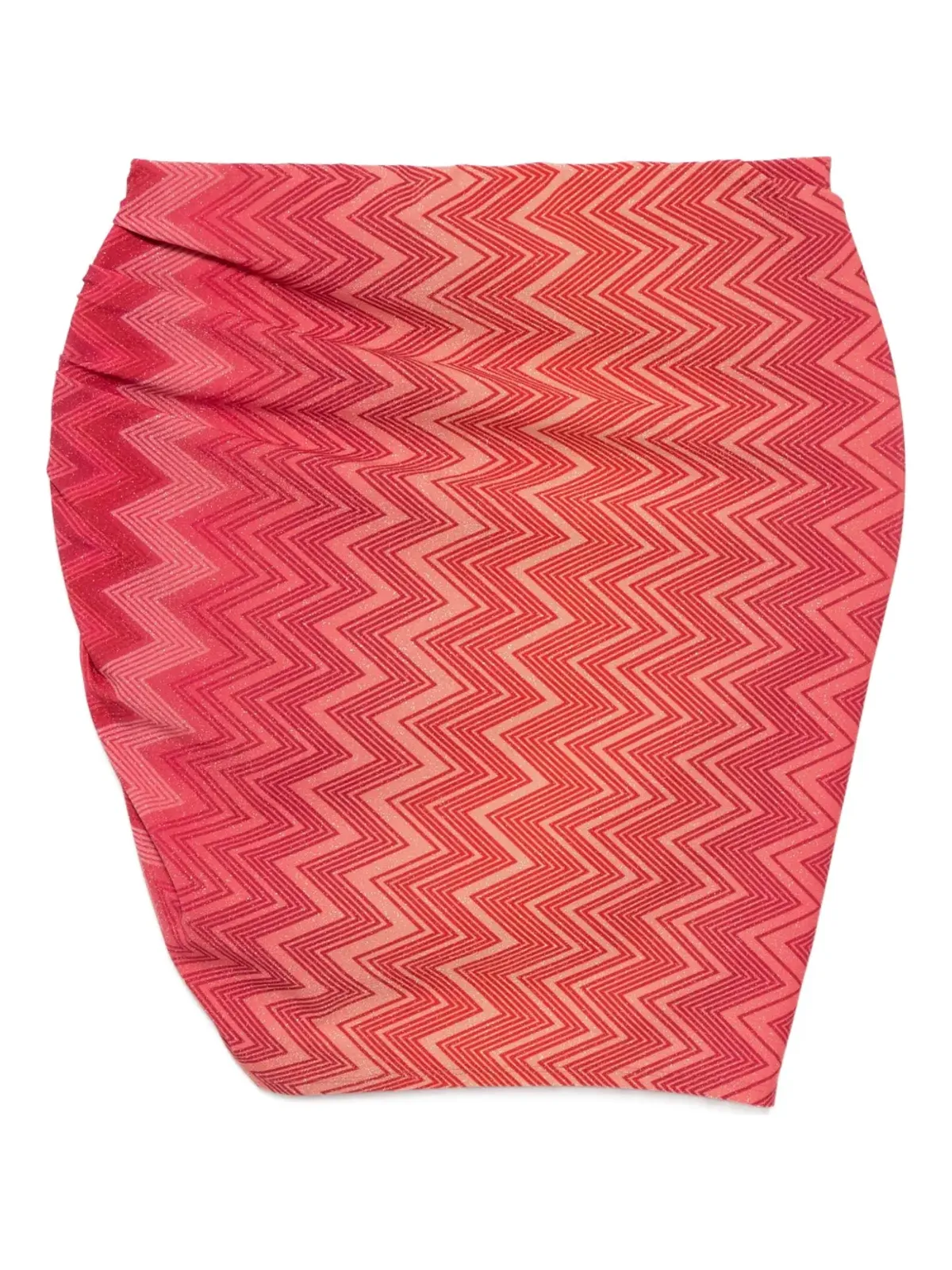 Missoni ジグザグ柄ラップスカート - レッド - 画像2