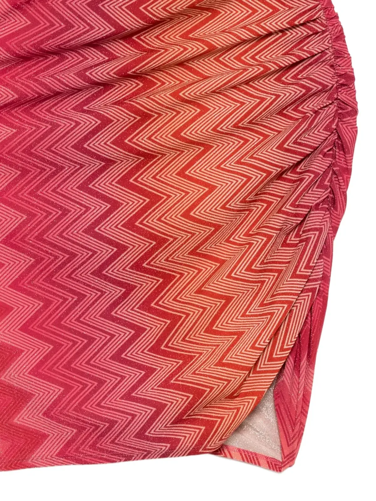 Missoni ジグザグ柄ラップスカート - レッド - 画像3