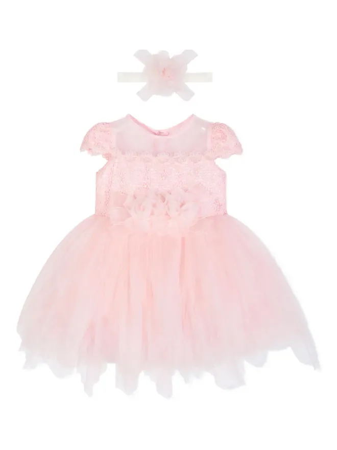 Dress & Fleur Dress & Fleur レース装飾チュールドレス（ピンク）の商品画像