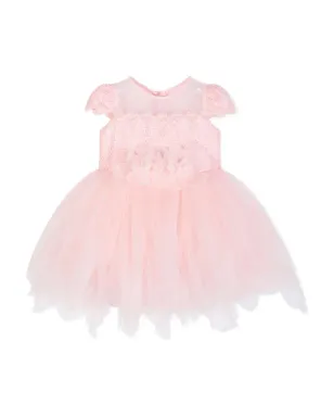 Dress & Fleur レース装飾チュールドレス（ピンク） - サムネイル2