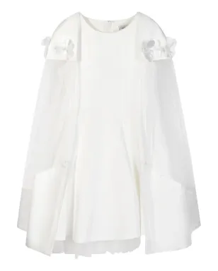 Dress & Fleur 花モチーフのチュールケープドレス - サムネイル2