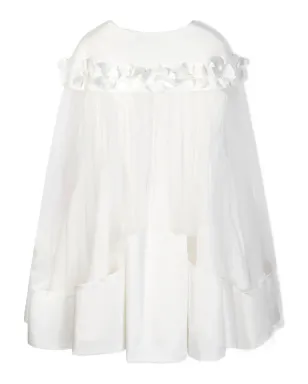 Dress & Fleur 花モチーフのチュールケープドレス - サムネイル3