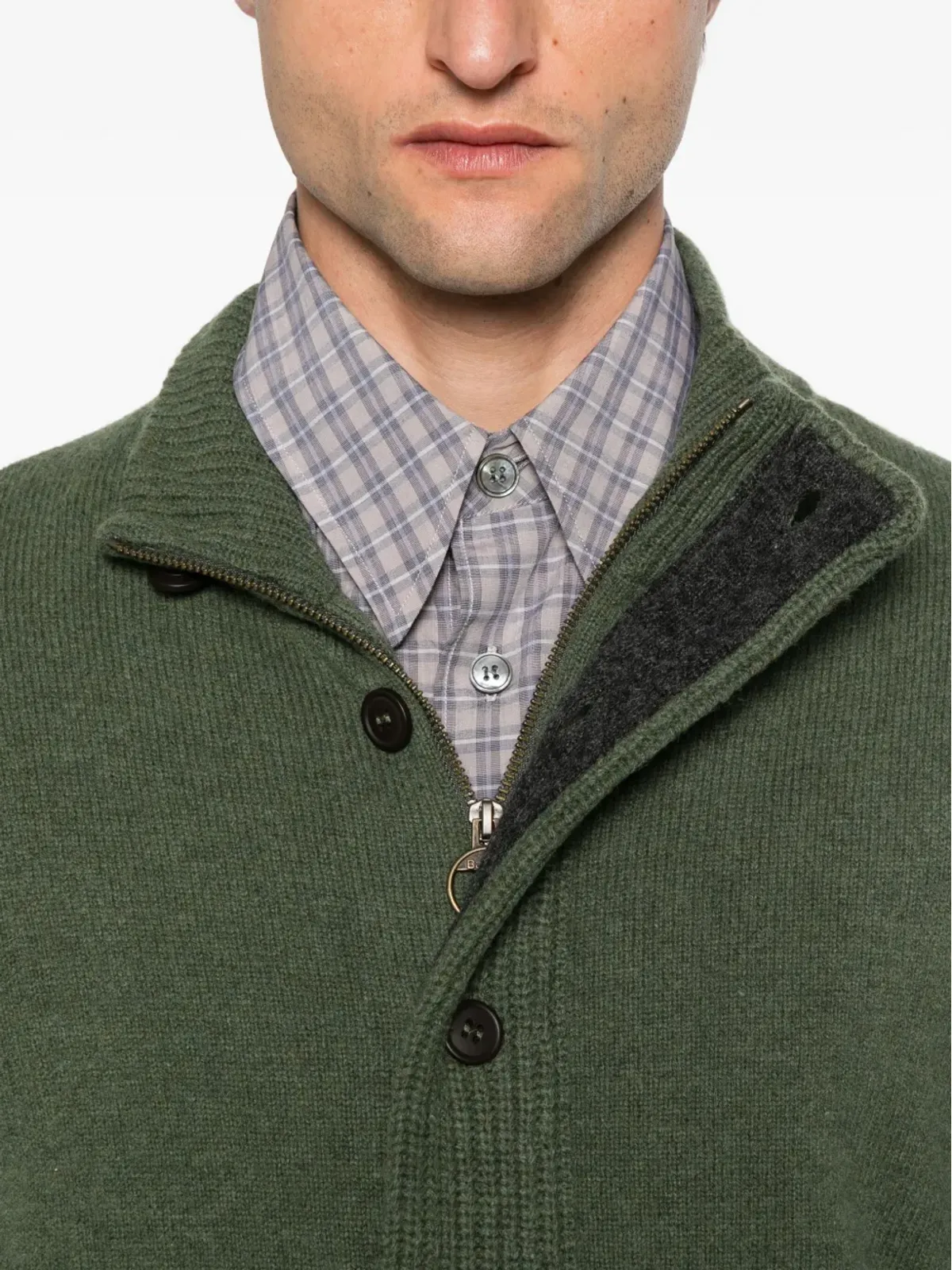 Barbour エルボーパッチカーディガン - 画像5