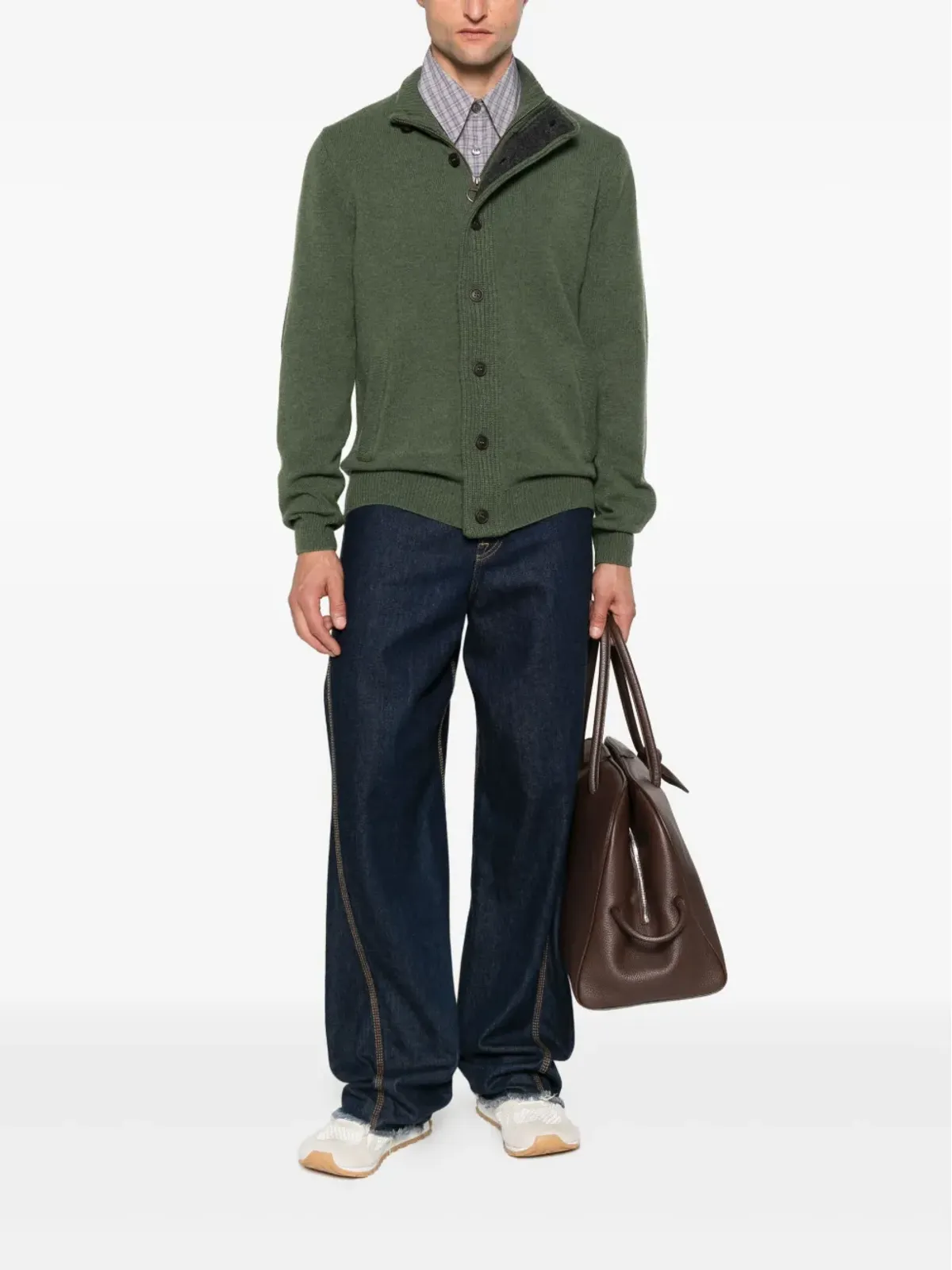 Barbour エルボーパッチカーディガン - 画像2