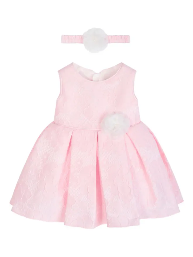 Dress & Fleur Dress & Fleur 花柄レースのプリーツドレス ピンクの商品画像