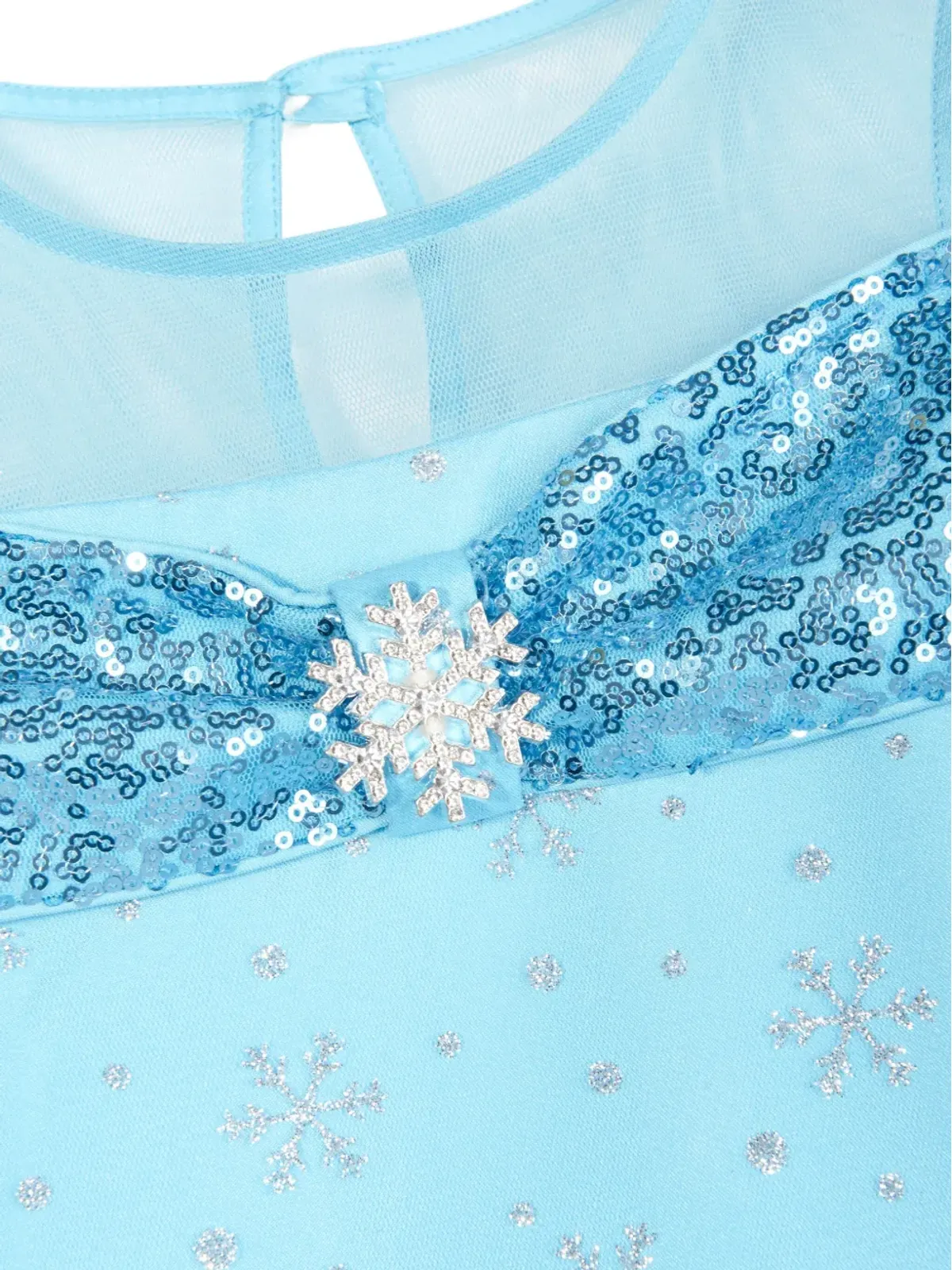 Magical Costumes 雪の結晶ドレス（スパンコール付き・ブルー） - 画像4
