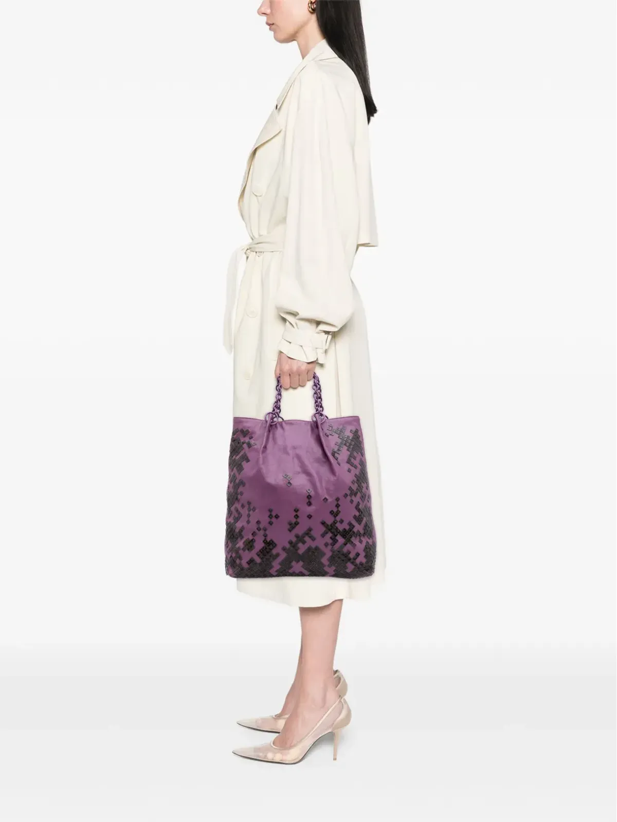 Bottega Veneta Pre-Owned Vitello Mosaico Laque トートバッグ - 画像2