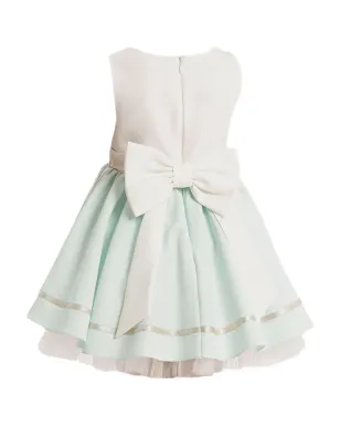 Dress & Fleur レース挿入リボン装飾ドレス（グリーン） - サムネイル2