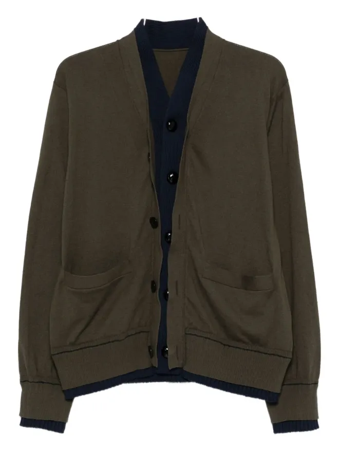 sacai sacai ボタン付きポケットカーディガンの商品画像