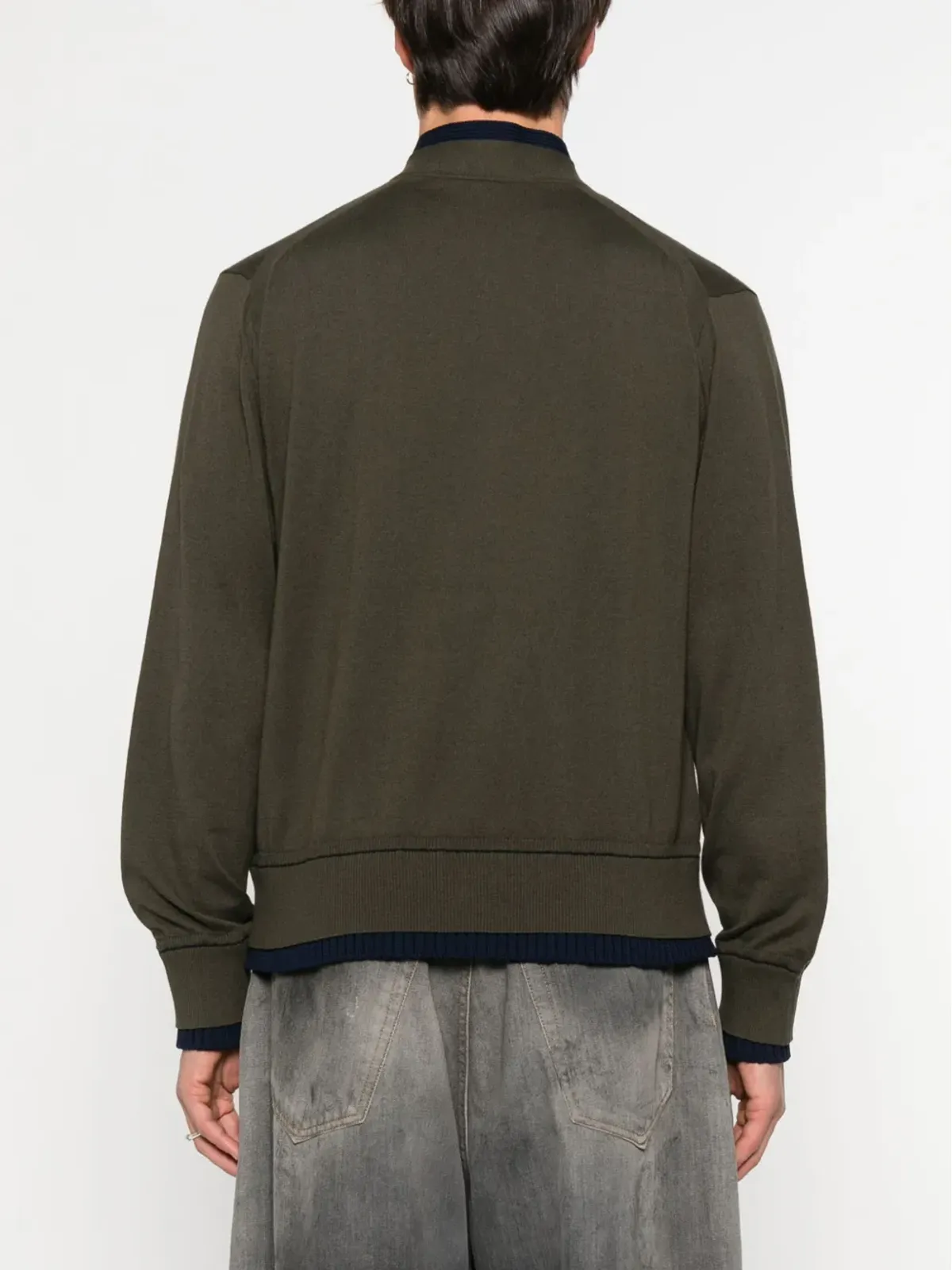 sacai ボタン付きポケットカーディガン - 画像4