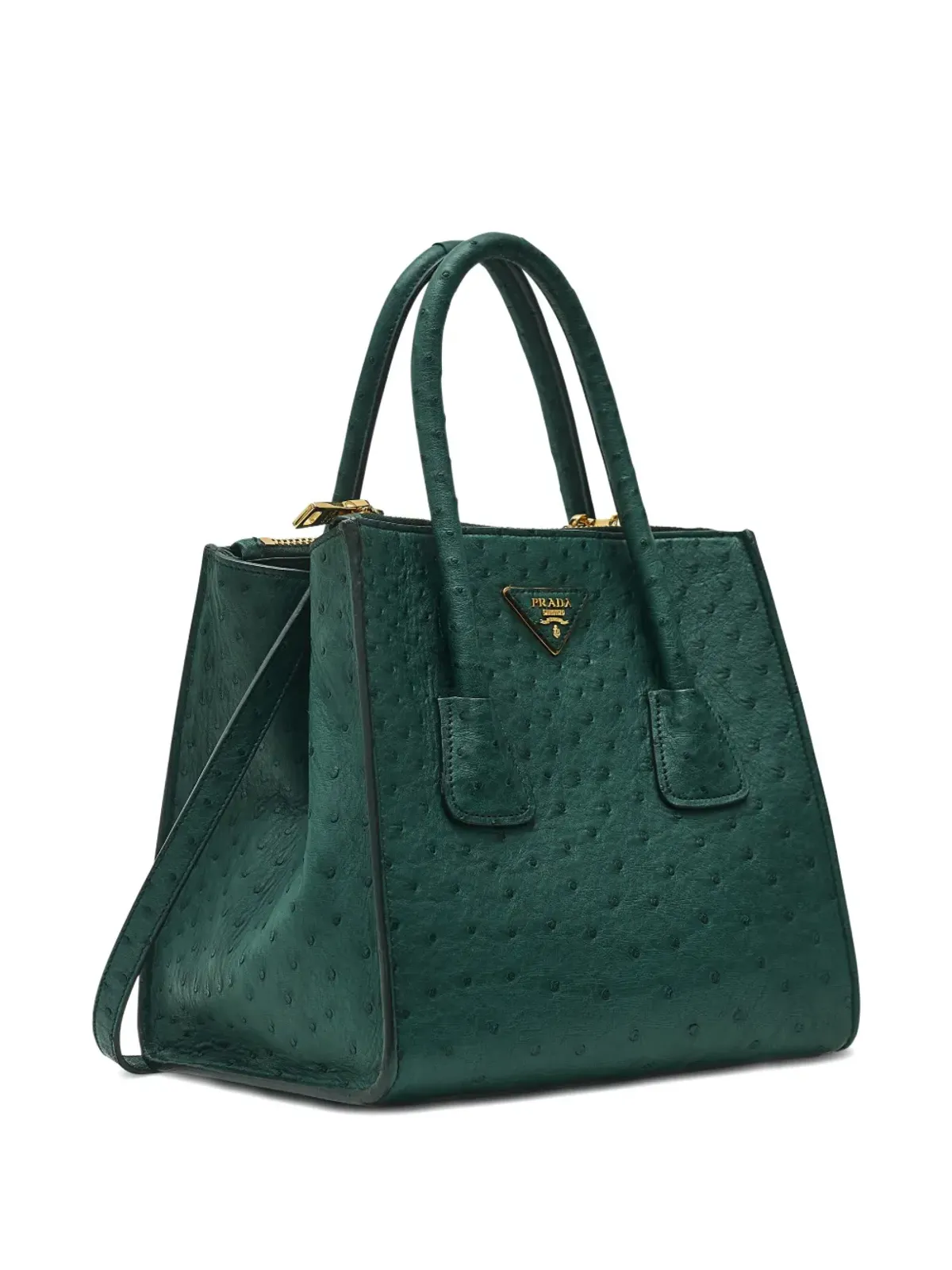 Prada Pre-Owned ダブルハンドル・オーストリッチ・トートバッグ - 画像2