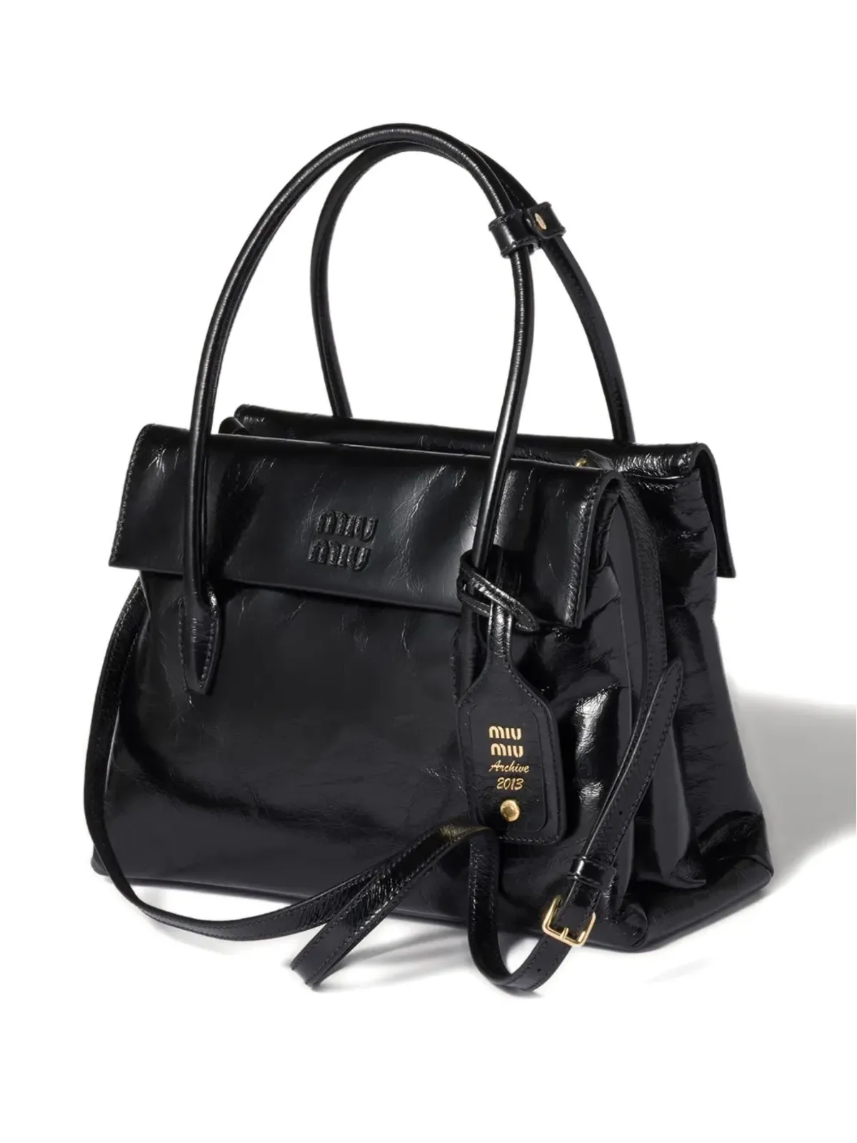 Miu Miu ソリテールレザートートバッグ - 画像2