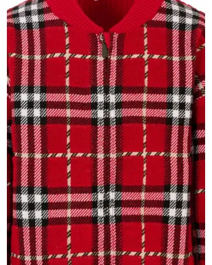 Burberry Kids チェック柄ジップアップボンバー ジャケット - サムネイル3