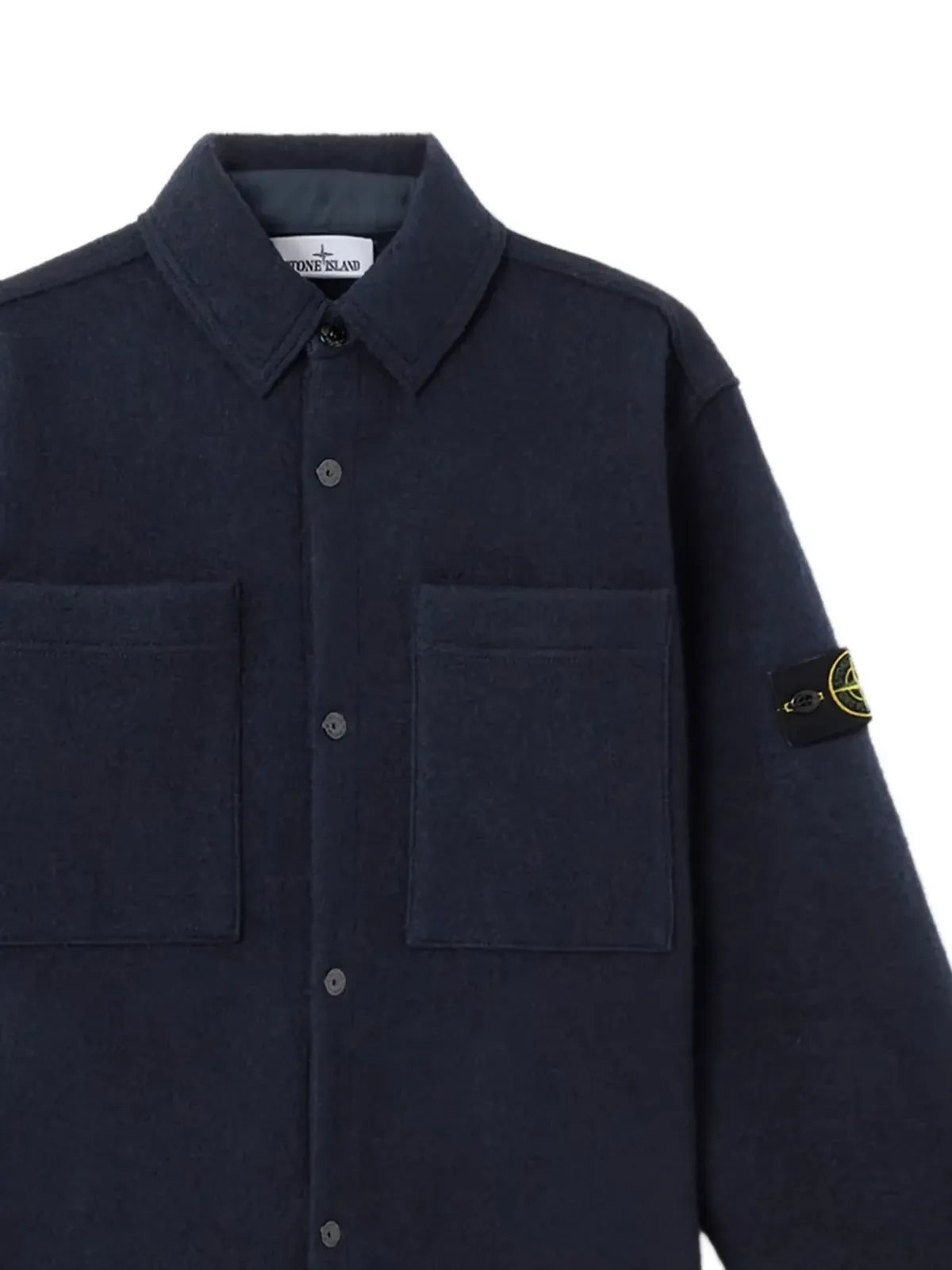 Stone Island バージンウール シャツジャケット - 画像2
