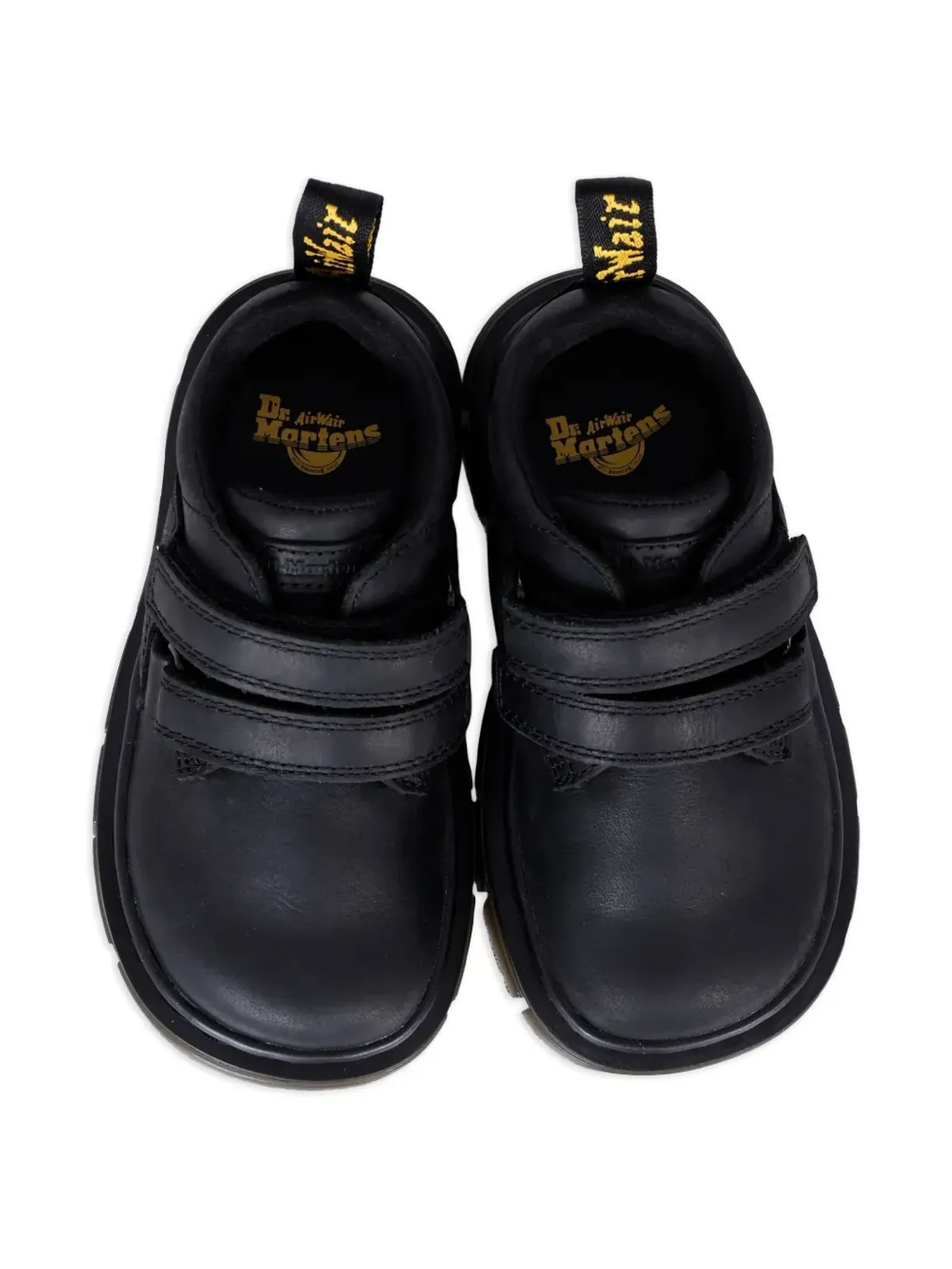 Dr. Martens Kids Raffe ダブルストラップ レザー ローファー - 画像3