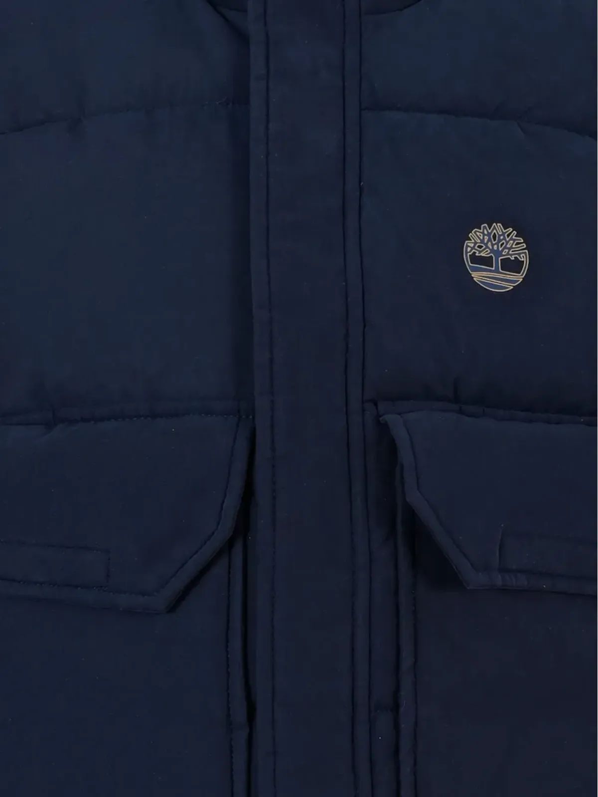 Timberland Kids キルト入り フラップポケット ジレ - 画像3