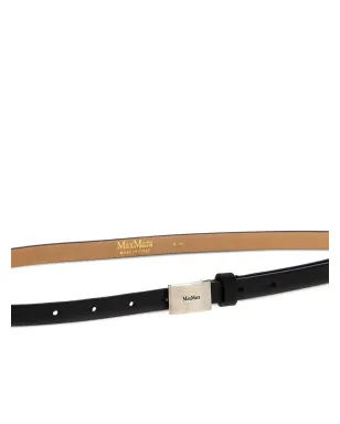 Max Mara プレートレザーベルト - Black - サムネイル2