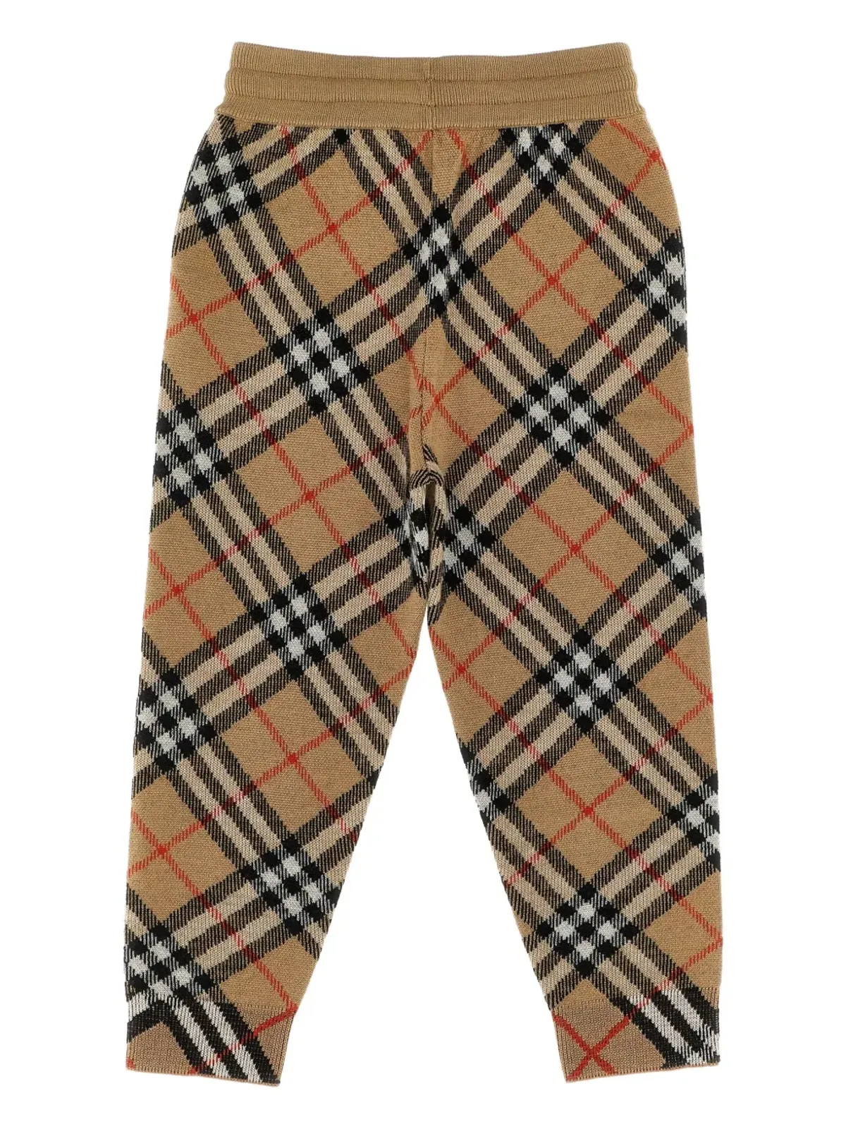 Burberry Kids チェック柄ジョガー - ブラウン - 画像2