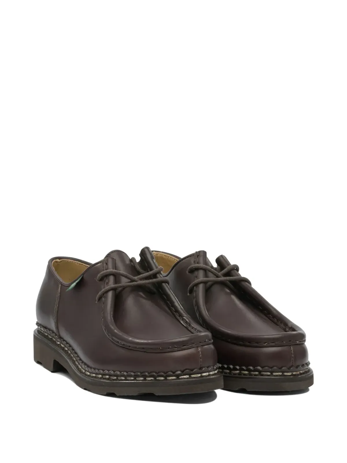 Paraboot レザー レースアップ ローファー - ブラウン - 画像2