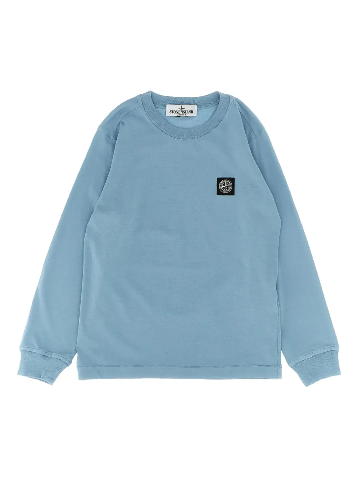 Stone Island Junior パッチロゴ ロングカフス袖 Tシャツ - ブルー - 画像1