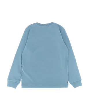 Stone Island Junior パッチロゴ ロングカフス袖 Tシャツ - ブルー - サムネイル2