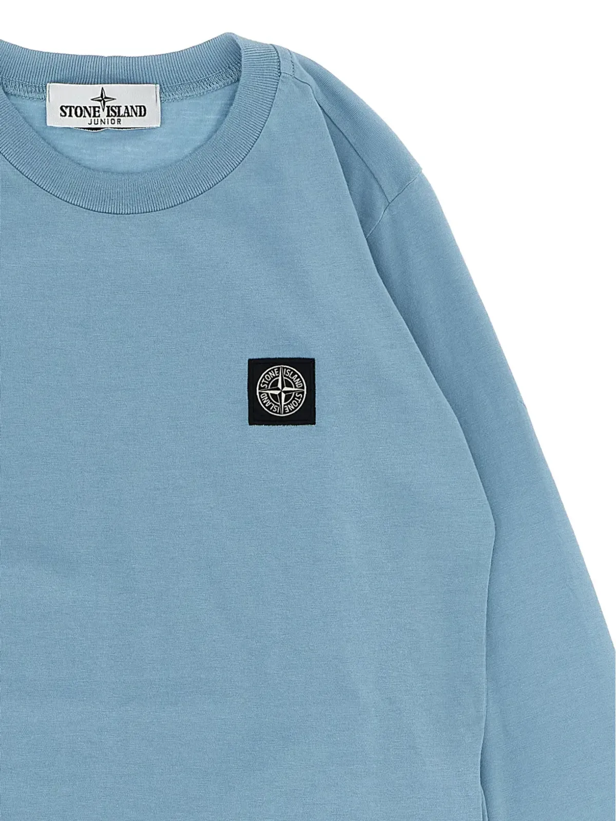 Stone Island Junior パッチロゴ ロングカフス袖 Tシャツ - ブルー - 画像3