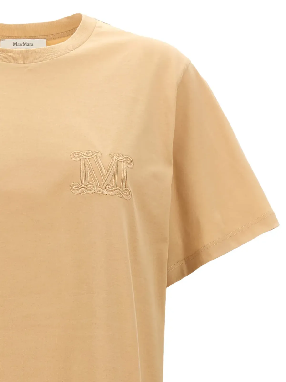Max Mara ロゴ刺繍入りクルーネックTシャツ - 画像4
