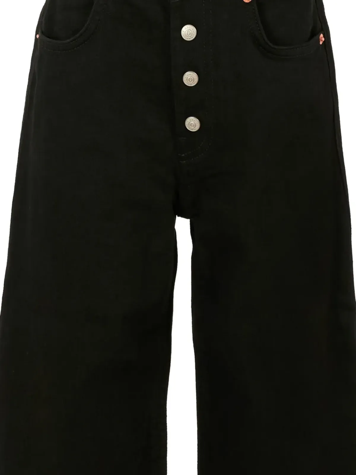 MM6 Maison Margiela Kids ボタンフライデニムジーンズ - 画像3