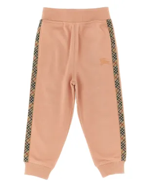 Burberry Kids ジャクソンチェック テープ カジュアルパンツ - サムネイル1