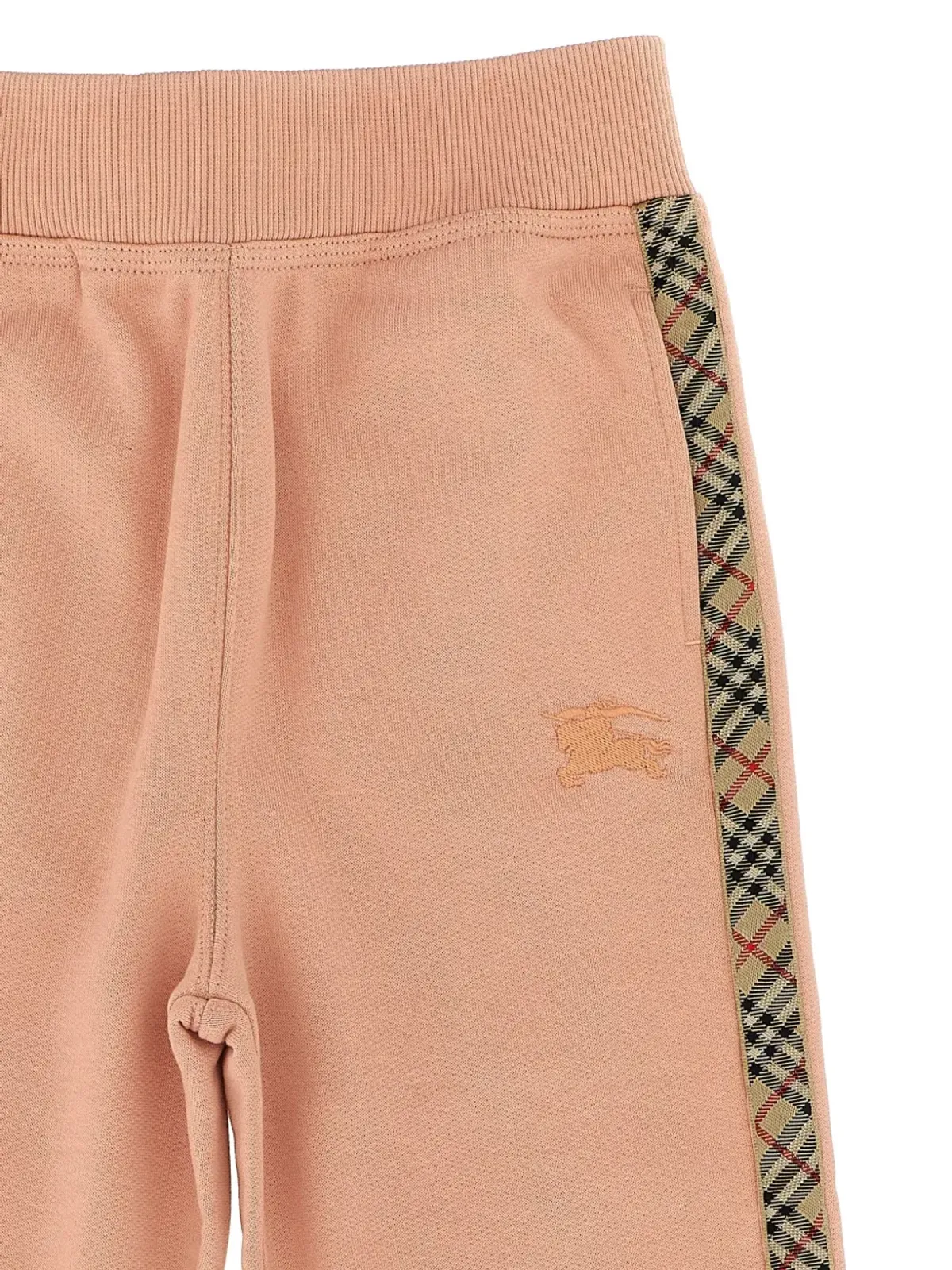 Burberry Kids ジャクソンチェック テープ カジュアルパンツ - 画像3