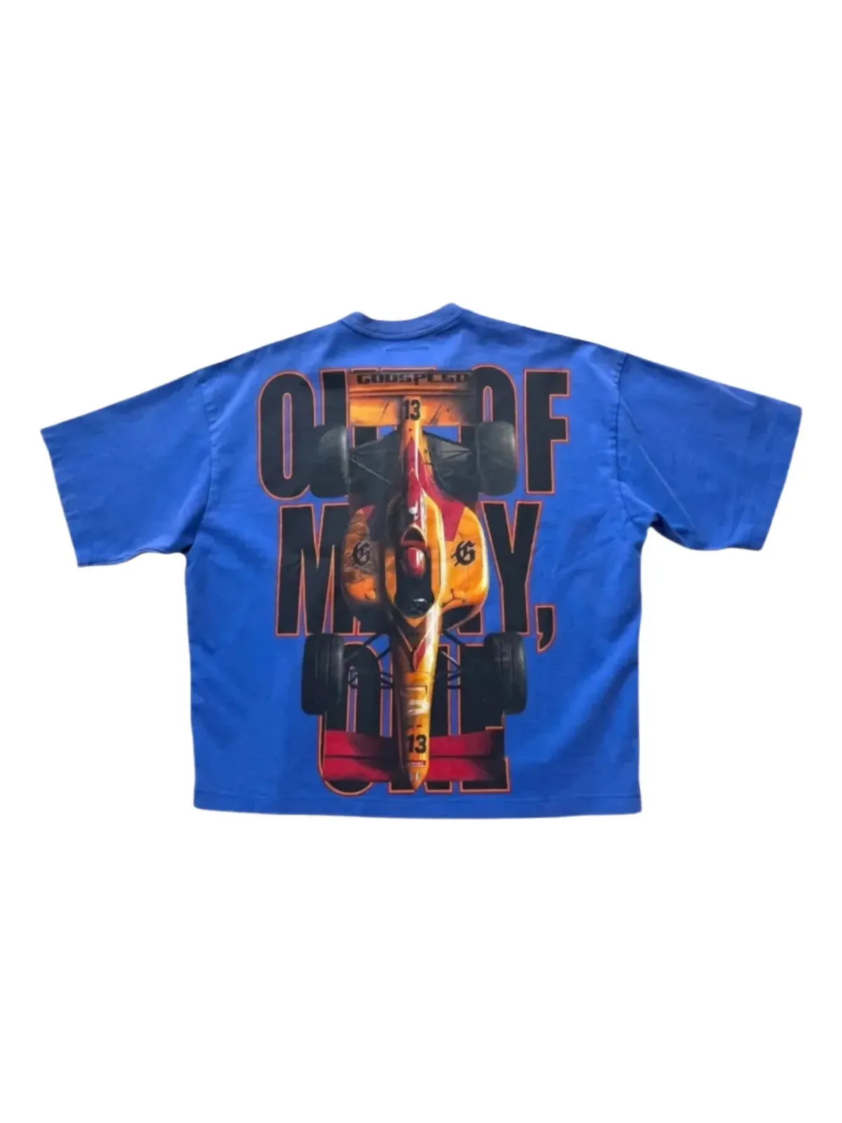 GODSPEED F1 Fnishline graphic T-shirt - Blue - 画像2