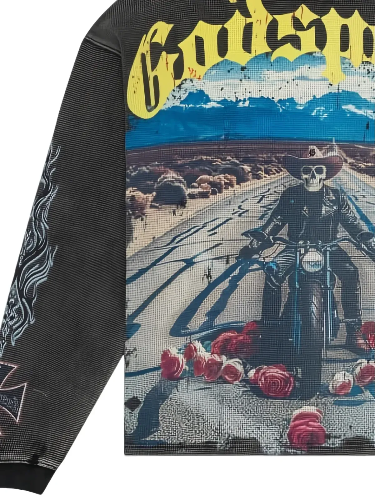 GODSPEED ロング・ロンリー・ロード ロングスリーブ Tシャツ - グレー - 画像2
