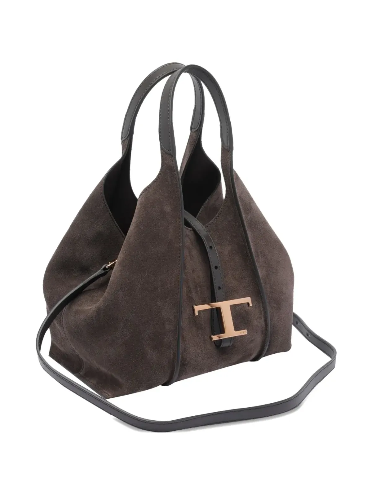 Tod's タイムレス スエード×レザー Tバックル ショルダーバッグ - 画像3