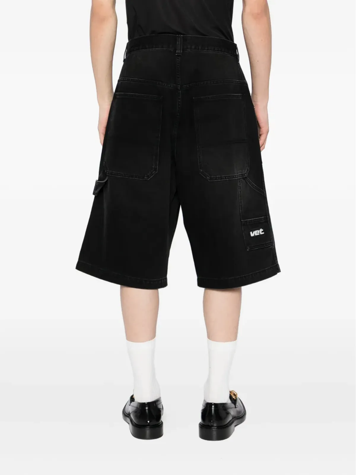 VETEMENTS フェードデニムショーツ - ブラック - 画像4