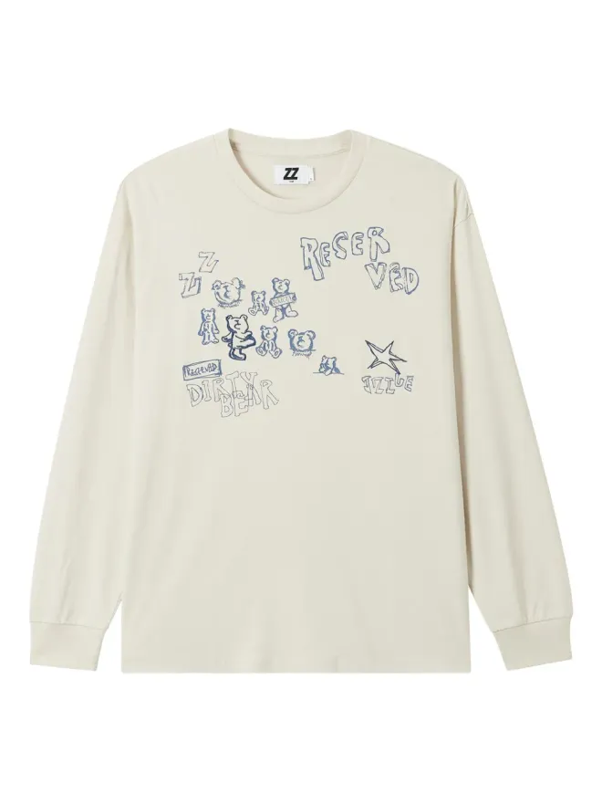 izzue izzue ベアプリント長袖Tシャツの商品画像