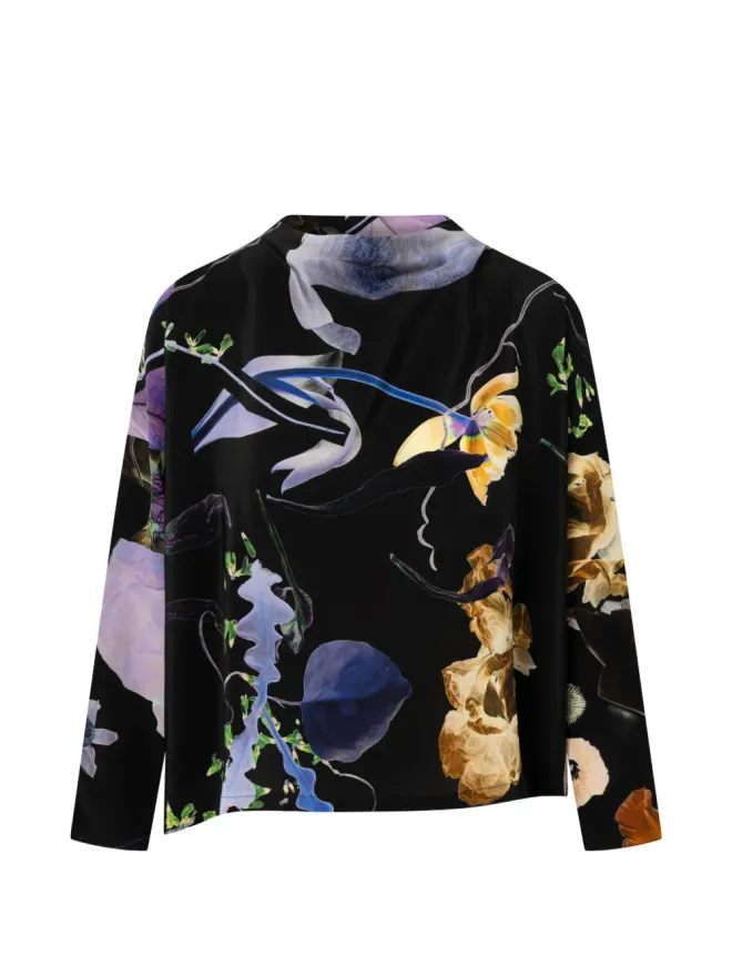 Anntian Anntian アシンメトリックプリント ブラウスの商品画像