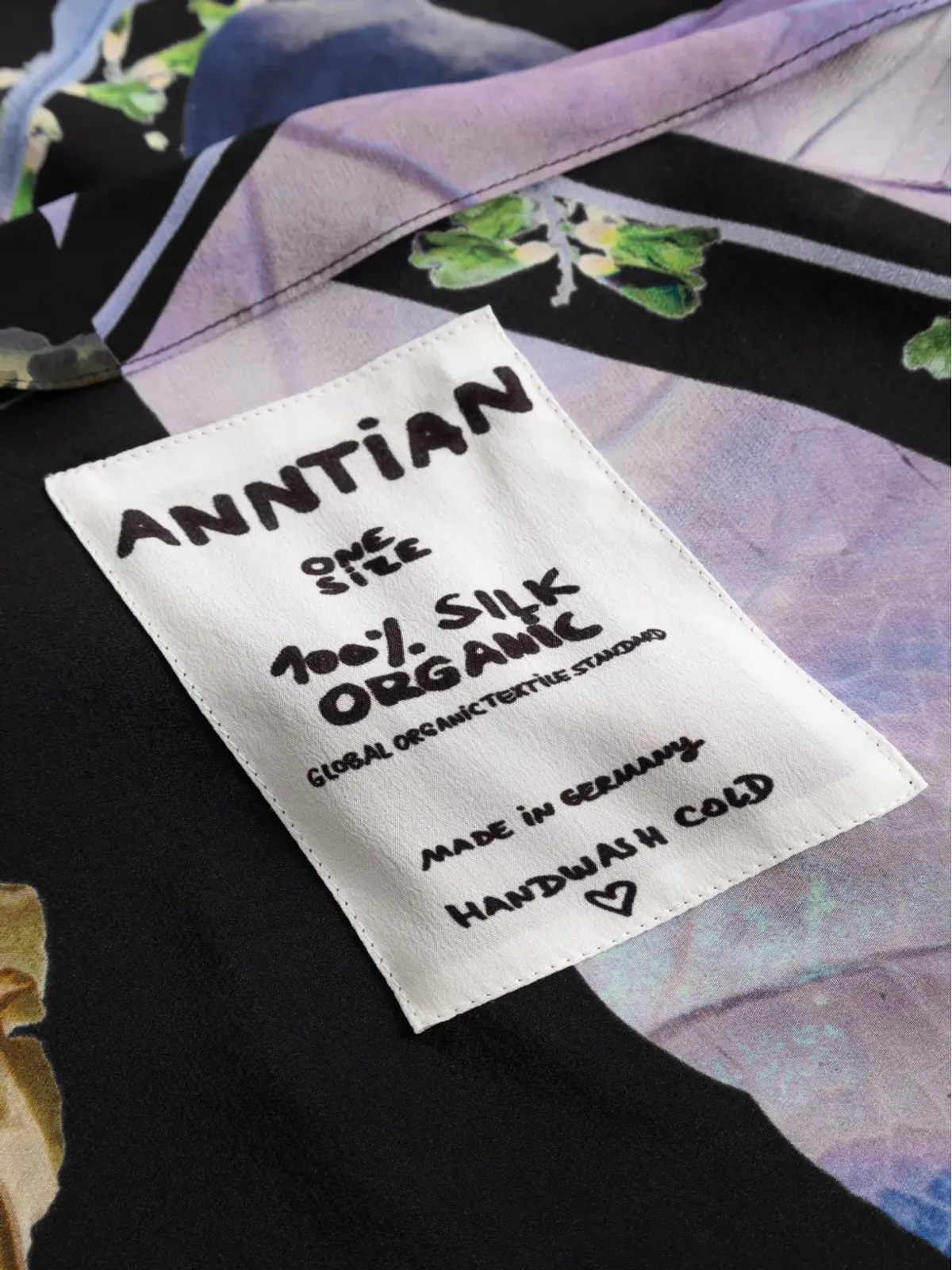 Anntian アシンメトリックプリント ブラウス - 画像2