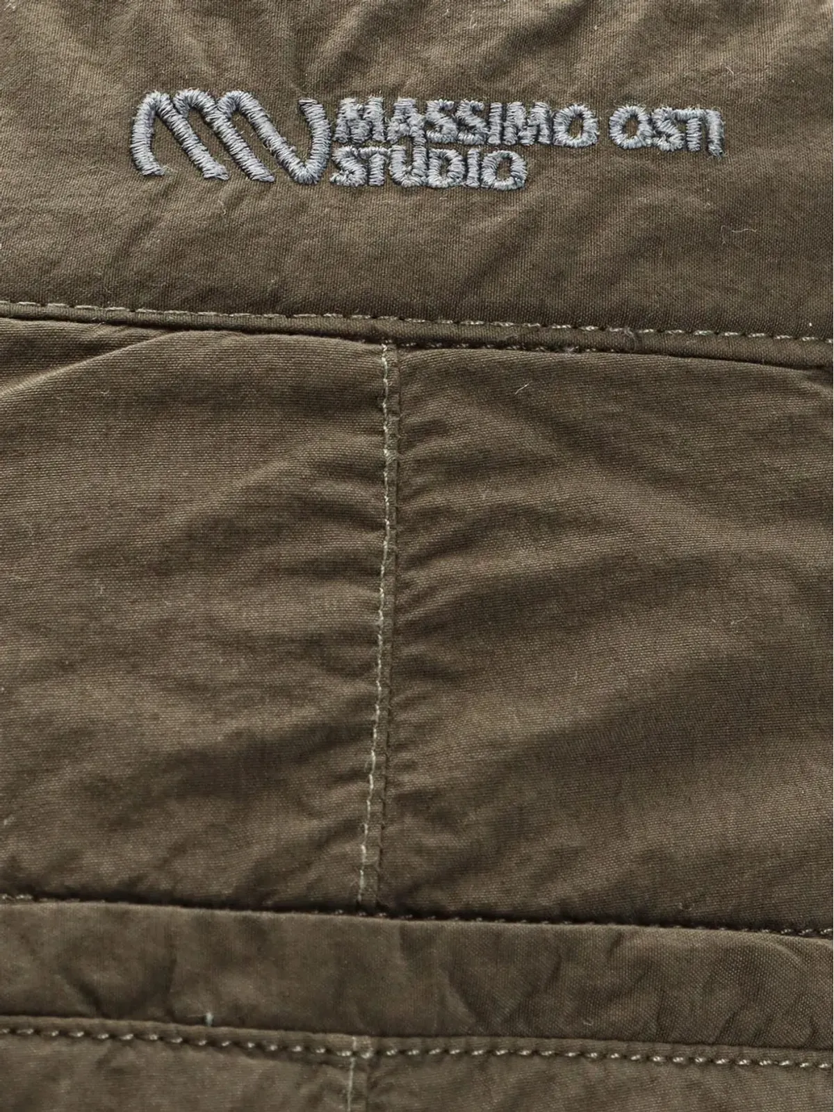 Massimo Osti Studio ボタン留めパンツ - グリーン - 画像3