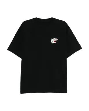 Melt 刺繍入り Tシャツ - ブラック - サムネイル1